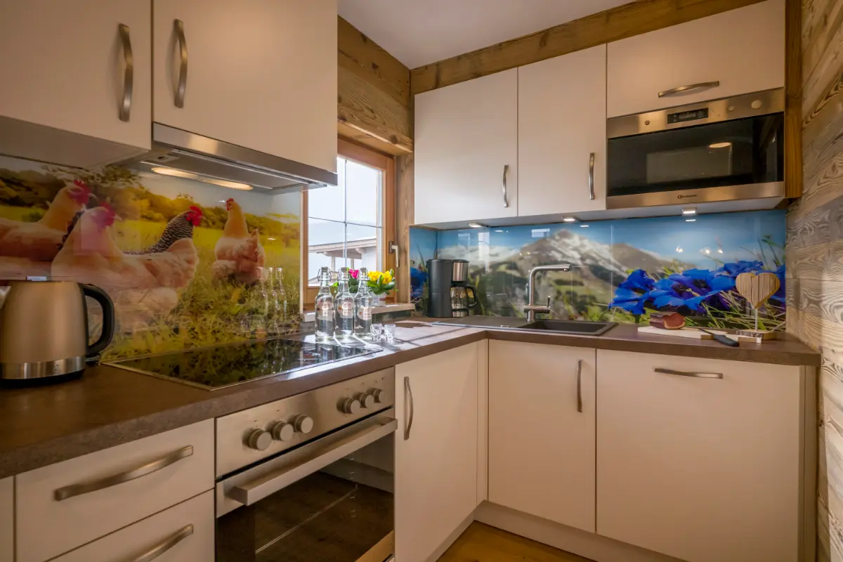 Newly renovated kitchen in the Alpenblick apartment — holiday flat, Wilder Kaiser, Tyrol